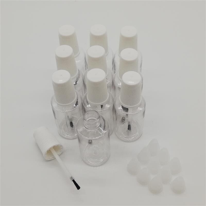 Lackstift leer / Pinselflasche leer 20ml 10 Stück