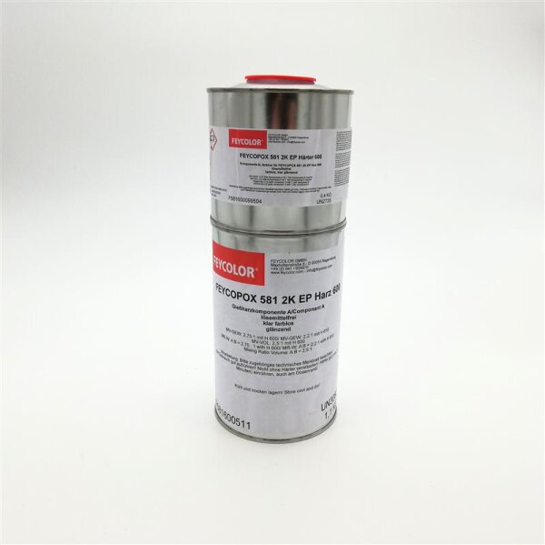 2k Epoxidharz - Feycopox 581 und 600 Härter - von Feycolor