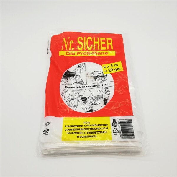Abdeckfolie Profi 20qm - 4 x 5m