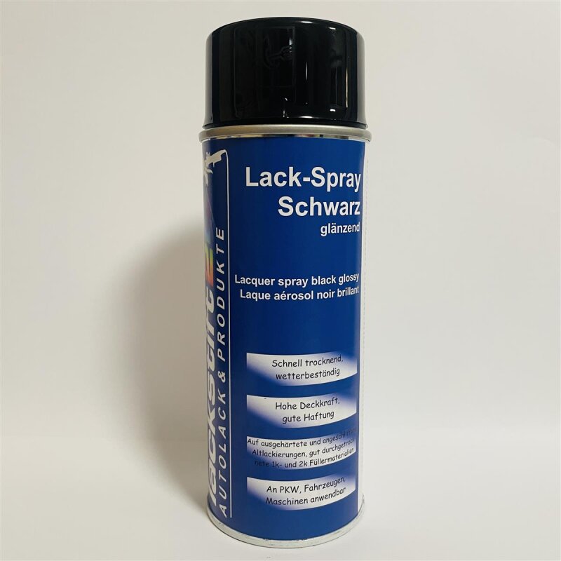 Lackstift24 Spraydose Schwarz Glänzend 1 Stück