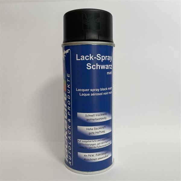 Spraydose Schwarz Glänzend 6 Stück